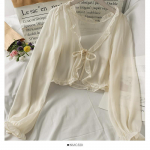 HOUZHOU p&auml;ikesekaitse s&auml;rk naiste l&uuml;hike kikilips seente servaga sall Naiste suvekleit vabaaja pikkade varrukatega trend L