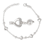 Les Tr&eacute;sors De Lily [R1931] &ndash; h&otilde;bedane  Love  h&otilde;bedane k&auml;ev&otilde;ru (roodiumiga kaetud) - 7x6mm h&otilde;be