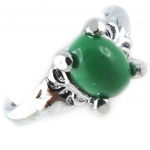 H&otilde;beroheline 'Scarlett' s&otilde;rmus - 8x6 mm 56 roheline