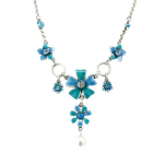 Les Tr&eacute;sors De Lily [R7778] - Disainkaelakee 'Flora' t&uuml;rkiissinine h&otilde;be - 60x28 mm t&uuml;rkiissinine