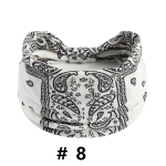 Boho laiad peapaelad vintage elastsed juuksepaelad s&otilde;lme turban pea&uuml;mbris naistele t&uuml;drukutele puuvillane pehme bandaan, veniv, keeratav peapael Juukseaksessuaarid