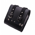 Universaalne mini mootorratta juhtraud Sissy Bar sadulakott k&uuml;ljekott PU nahast t&ouml;&ouml;riistakott Harley Honda Kawasaki Yamaha Suzuki jaoks must