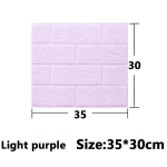 3/5/10 tk 30 * 35 cm / 70 * 15 cm 3D isekleepuvad seinakleebised Kodukaunistuse taustakleebised Vee- ja niiskuskindlad 10pcs 30*35cm