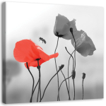 Feeby l&otilde;uenditr&uuml;kk, moonid ja mesilane 30x30 punane