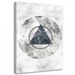 L&otilde;uendiprint Geomeetrilised kujundid 40x60 valge/must