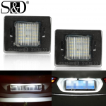 2tk Auto LED numbrim&auml;rgi tuli Xenon valge lamp Canbus pirn Mercedes Benz CLS SLK CLA W176 W156 R172 X166 W166 Vito W447 W218 W117 jaoks