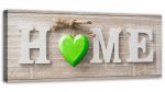 L&otilde;uendiprint Home Heart Green Beež 90x30 roheline