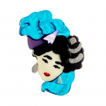 Blucome 2023 uus mood akr&uuml;&uuml;lsinine t&uuml;druku pross naistele liialdatud multikas armas m&auml;rk rev pross s&uuml;nnip&auml;eva ehe kingitus sinine