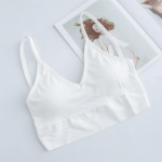 Naiste polsterdatud aluspesu U Seljata Bralette Seksikad &otilde;mblusteta rinnahoidjad Sleep Top Camis Cotton Wireless Fitness rinnahoidja pesu