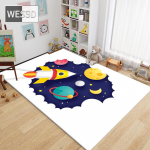 Multifilmi kosmoseraketi vaip lastetoale 3D p&otilde;randamatt, pehme ristk&uuml;likukujuline matt Magamistoa vaip poistele, t&uuml;drukutele, lastele 40x60cm 1pcs
