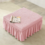 Nordic Solid Color Baaritooli kate Spandex Stretch Club Tugitoolikatted Bubble Grid Vaba aeg &Uuml;he istme diivanikate