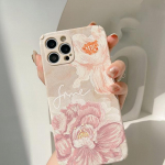 Retro Big Flower Pehme silikoonist 3D nahast telefoni&uuml;mbris Iphone 13 11 14 Pro Max 12 Mini 7 8 Plus X Xr Xs Max Cute Conque Shell jaoks For iphone 12mini