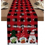 Gnome J&otilde;uluvana lauajooksja Snowflake F&auml;&auml;ri t&scaron;ekk Prindi lauapadi Lihav&otilde;ttej&auml;nku muna pidulik ja peolaua kaunistus lauajooksja 150x33cm59x13inch