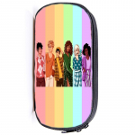 Heartstopper kirjatarvete pliiatsikott Nicki ja Charlie &otilde;pilase eksamile p&uuml;hendatud nailonist pliiatsi&uuml;mbris LGBT unisex koolitarbed 1