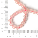 6 mm naturaalsed roosad kristallhelmed lahtised &uuml;mmargused kvartshelmed ehete valmistamiseks DIY k&auml;ev&otilde;ru kaelakee k&otilde;rvar&otilde;ngas 6mm approx 68pcs roosa