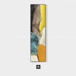 Kaasaegne minimalistlik veranda dekoratiivne l&otilde;uendimaal elutoa plakat kodu dekoratsioon seinakunst pilt kuldne abstraktne seinamaal 50cm&times;150cm NoFrame