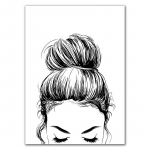 Armastus Juuksed Tsitaat L&otilde;uend Maalimine T&uuml;druk Seinakunst Pildid P&otilde;hjamaade plakatid ja tr&uuml;kised Elutuba Koridor Kodukaunistus XD003 21x30cm no frame