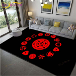 Anime Naruto libisemiskindlad vaibad elutuppa Mugav vaip Pehme p&otilde;randamatt Magamistoa vaibad Matiala Vaibad kodu Suur karvane matt 100cm x 120cm
