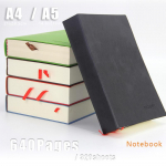 A4/A5 &uuml;lipaks s&uuml;learvuti kirjatarbed, paksendatud p&auml;evik, m&auml;rkmik, 640 lehek&uuml;lge joonitud sees A5 (14.8x21cm) sinine