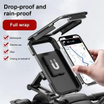 Veekindel mootorratta mobiiltelefonihoidja tugi Universaalne jalgratta GPS 360&deg; p&ouml;&ouml;ratav reguleeritav mootorratta mobiiltelefonihoidja support must