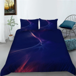 3D-v&auml;rviline haloprinteriga voodipesu, &uuml;heinimesevoodi t&auml;issuuruses kiirliiva mustriga padjap&uuml;&uuml;r ja tekikate Pestav ja mugav kodukaunistus UK Single 135x200cm