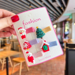 5tk Lastele J&otilde;ulujuuksen&otilde;el Armas lumememm j&otilde;ulupuu kangas Juukseklambrid Peakatted Laste Juuste Aksessuaarid T&uuml;drukutele Kingitused