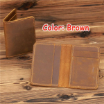 Kvaliteetne vintage k&auml;sit&ouml;&ouml;na valmistatud hullude hobuste nahast kohvi krediitkaardihoidja, &otilde;huke rahakott meeste &otilde;hukese ID-ga VIP v&auml;ikeste kaartide karbid must