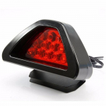 1 tk punane 12 LED tagumine tagatuli udu kolmnurkne piduritule piduritule ohutuslamp Auto mootor LED tagumine tagatuli LM must