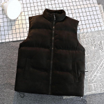 S&uuml;gistalv meeste naiste puuvillane vest Paks soe meeste varrukateta jope vest Harajuku mood vestid M must