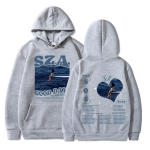 SZA SOS Good Days Hoodie 2023 Concert Tour Unisex Naiste riided Mood kapuutsid Hip Hop Oversize kapuutsiga dressipluusid T&auml;navar&otilde;ivad S white