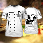 Meeste T-s&auml;rk K&ouml;&ouml;gin&otilde;ud Prindi Kvaliteetne meeste topp Igap&auml;evane vabaaja riietus Koka t&ouml;&ouml;riided L&uuml;hikeste varrukatega T-s&auml;rk 2XL