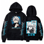 Uus anime Jujutsu Kaisen Satoru Gojo kapuuts Suurem&otilde;&otilde;duline s&uuml;gisene talvefliisist pusa meeste naiste pikkade varrukatega pullover S