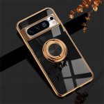 Google Pixel 8 Pro Luksuskattega magnetiline metallist r&otilde;ngasklambriga autohoidiku &uuml;mbris telefonile Google Pixel 7 Pro A 6 5 A silikoonist p&otilde;rutuskindel kate For Pixel 7 must