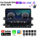 Androidi autoraadio Suzuki SX4 2006-2014 jaoks koos nupunupuga 10-tolline multimeediumipleier Navigatsioon GPS Carplay 2+32GB