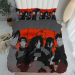 Multifilm Naruto Sasuke Kakashi anime &uuml;li&otilde;pilaste &uuml;hiselamu &uuml;he voodilina tekikate kolmeosaline komplekt kaheinimese voodipesu neljaosaline komplekt 140x200cm 3pcs
