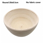 Rootangist leivakorv Naturaalne ovaalne rotangist vitstest taignast fermentatsiooniga leivakorv Round 20x8.5cm