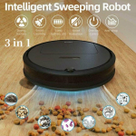 Loominguline robot-p&uuml;hkija intelligentne minitolmuimeja koduseks laadimiseks, automaatne tolmuimeja p&uuml;hkimine ja mopimine &uuml;hes 3 in 1 automatic sweeper must