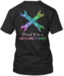 Proud To Be A Mechanics Wife Mechanic S Standard Unisex T-s&auml;rk S