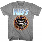 Kiss Rock Roll Over Cartoon Band Circle'i kontserdituur Merch Unisex T-s&auml;rgid S