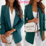 Naiste pikkade varrukatega &uuml;hev&auml;rviline &uuml;likond, vabaaja &otilde;huke p&auml;evakost&uuml;&uuml;m, suur suurus S-3XL XXXL roheline