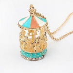 Emailiga karussell Merry Go Round Horse Charm ripats kampsun sulamist kett kaelakee