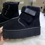 Lumesaapad Paksu tallaga Tasman Naised Mehed Disainer Talvised Pahkluu T&ouml;&ouml;saapad Villased kastanist kingad 38 taevasinine v&auml;rv