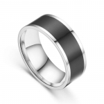 Roostevabast terasest meeste s&otilde;rmus, titaanist terasest meeste ja naiste &uuml;hepaari r&otilde;ngasr&otilde;ngas, sabar&otilde;ngas 7