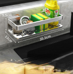 Vannitoa riiul ilma puurita hoiustamisseade alumiiniumsulamist &scaron;ampooni hoiustamisrest Vannitoa tarvikud Seinariiul k&ouml;&ouml;gi-WC jaoks