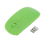 2,4G ergonoomiline traadita m&auml;nguhiir USB-vastuv&otilde;tjaga arvuti s&uuml;learvuti jaoks roheline