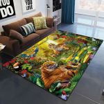 Kunsti domineeriv Tiger 3D Prindiga vaibad elutoa jaoks magamistoa sisekujundus vaip Pehme kodu voodi k&otilde;rval p&otilde;randamatt M&auml;nguala Vaibad vaip 120x160cm