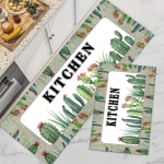 1 tk Luxury Cactus Print k&ouml;&ouml;gimatt Pehme paksendatud k&ouml;&ouml;gimatt Veekindel libisemiskindel &otilde;likindel p&otilde;randamatt, jooksvaip 40*60cm
