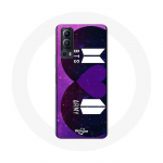 Coque pour Vivo Y72 Bangtan Sonyeondan Logo BTS Et Logo ARMY I Purple You