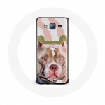 &Uuml;mbris Samsung Galaxy Grand prime Brown Pitbull Dogile