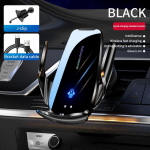 2024 Magic Q95 auto juhtmevaba laadimisega mobiiltelefoni hoidik, 15 W induktsiooniga avamine ja sulgemine auto navigatsiooni hoidiku autode seadme kinnitustarvikud must